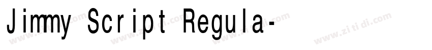 Jimmy Script Regula字体转换